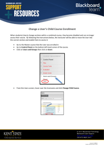 Change a User’s Child Course Enrollment