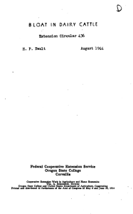 D BLOAT   IN   DAIRY  CATTLE