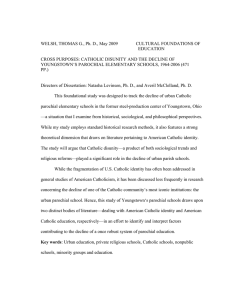WELSH, THOMAS G., Ph. D., May 2009 CULTURAL FOUNDATIONS OF EDUCATION