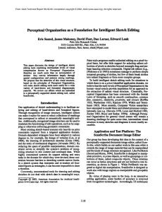Perceptual  Organization as  a  Foundation for ... Mahoney, David Fleet,