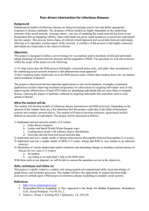 Peer-driven intervention for infectious diseases Background: