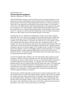Measuring Development