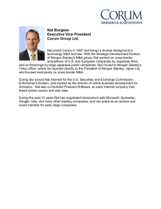 Nat Burgess Executive Vice President Corum Group Ltd.