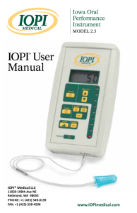 IOPI User Manual