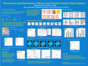 Micromechanics-based Determination of Effective Elastic Properties of Polymer Bonded Explosives