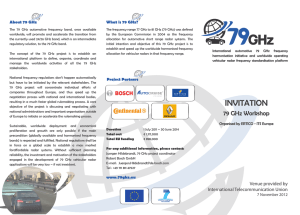 79 GHz Automotive Radar Workshop Invitation & Information