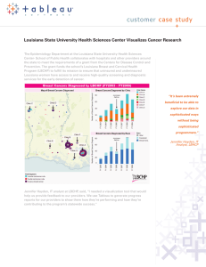 customer case study Louisiana State University Health Sciences Center Visualizes Cancer Research