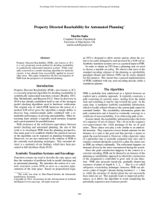 Property Directed Reachability for Automated Planning Martin Suda
