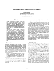 Sensorimotor Models of Space and Object Geometry