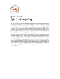Aﬀective Computing Special Track on