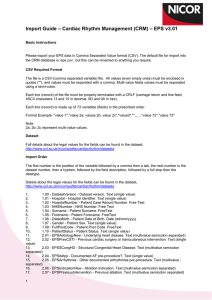 – Cardiac Rhythm Management (CRM) – EPS v3.01 Import Guide