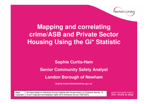 Mapping and correlating crime/ASB and Private Sector Housing Using the Gi* Statistic