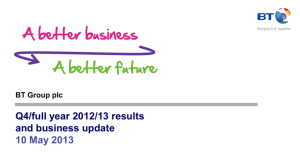 Q4/full year 2012/13 results and business update  10 May 2013