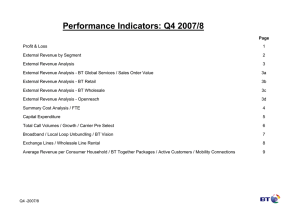 Performance Indicators: Q4 2007/8