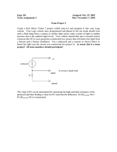 Engr 101 Assigned: Oct. 25, 2002 Team Assignment 3 Due: November 1, 2002