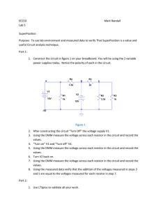 EE210 Lab 5: Superposition Verification