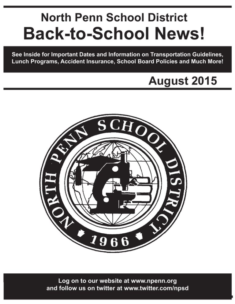 BacktoSchool News! North Penn School District