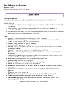 Data Collection & Reporting Lesson Plan