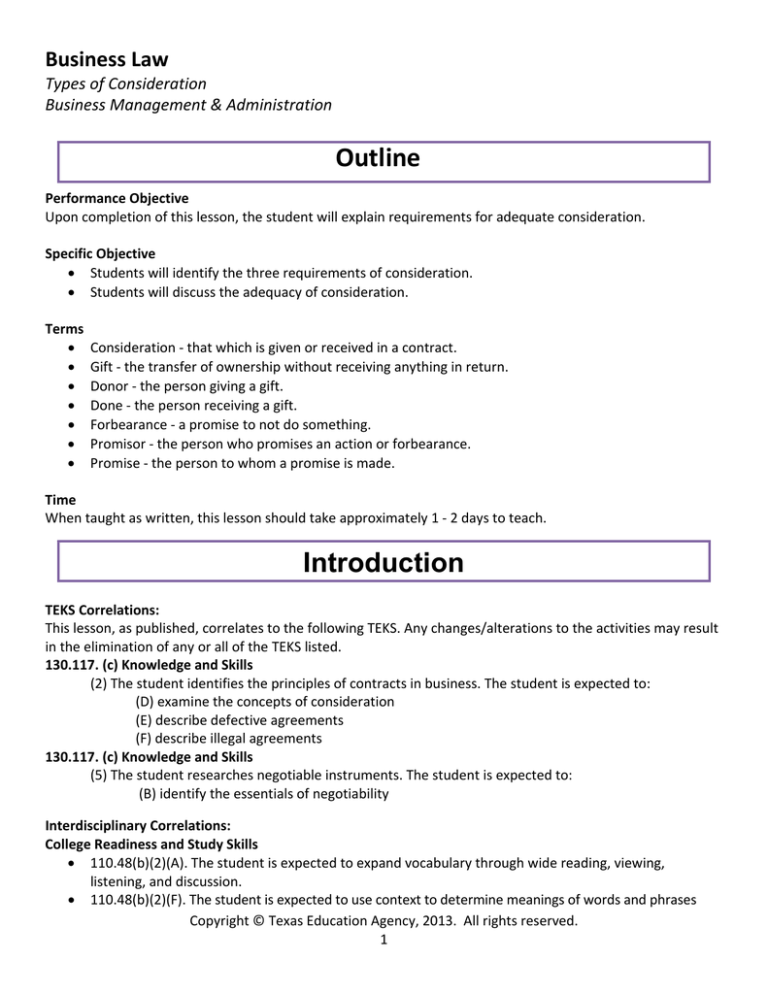 business law term paper outline