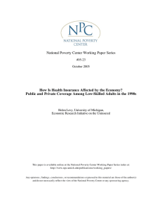 National Poverty Center Working Paper Series