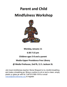 Parent and Child Mindfulness Workshop