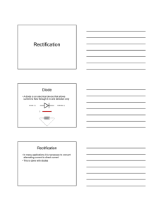 Rectification Diode