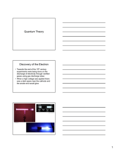 Quantum Theory Discovery of the Electron