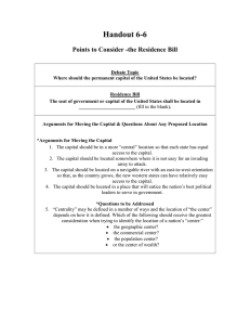 Handout 6-6 Points to Consider -the Residence Bill