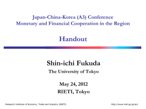 Handout Shin-ichi Fukuda Japan-China-Korea (A3) Conference