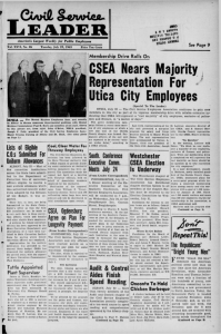 CSEA Nears Majority Representation For • Utica City Employees —CaahU
