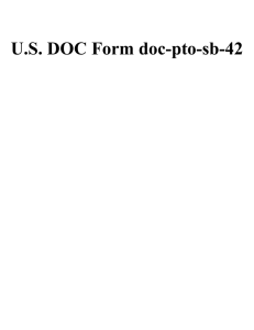 U.S. DOC Form doc-pto-sb-42