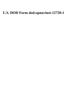 U.S. DOD Form dod-opnavinst-12720-1