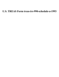U.S. TREAS Form treas-irs-990-schedule-a-1993