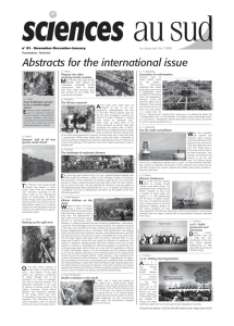 M Le journal de l'IRD n° 81 - November-December-January