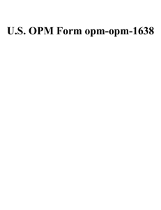 U.S. OPM Form opm-opm-1638