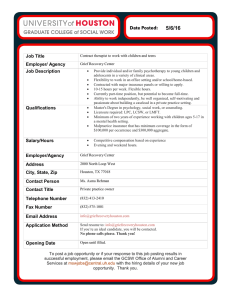 5/6/16  Job Title Employer/ Agency