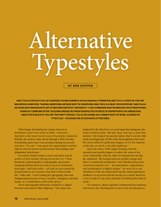 Alternative Typestyles BY   B O B   S K...