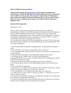 Desegregated Bus Rules: Montgomery, 1956