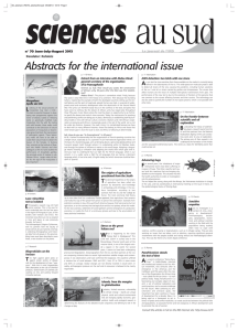 Abstracts for the international issue