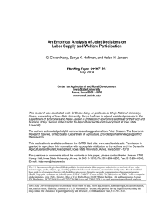 An Empirical Analysis of Joint Decisions on