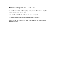 SSR Rules and Requirements