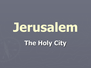 Jerusalem The Holy City