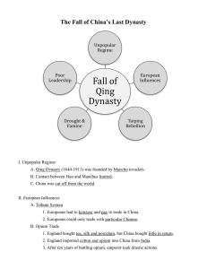 Fall of Qing Dynasty The Fall of China’s Last Dynasty