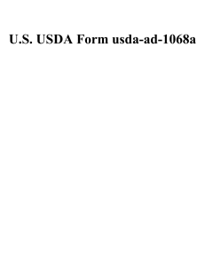 U.S. USDA Form usda-ad-1068a