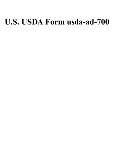 U.S. USDA Form usda-ad-700