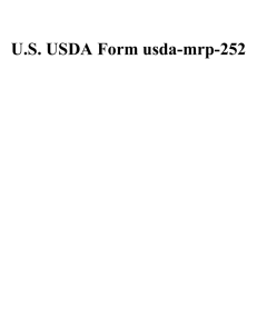 U.S. USDA Form usda-mrp-252