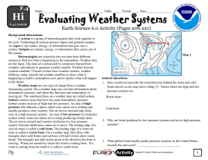 Hi F.4 Earth Science 6.0 Activity (Pages 208-221)
