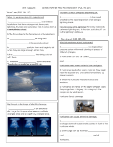 UNIT 4 LESSON 4 SEVERE WEATHER AND WEATHER SAFETY (PGS. 195-207)
