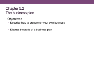 Business Plan: Objectives & Key Components