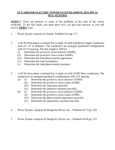 ECE 4300/5300 ELECTRIC POWER SYSTEMS SPRING 2016 HW #4 DUE: 02/29/2016  NOTE**
